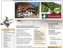 Tablet Screenshot of felsenstueble.de